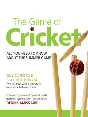 cover image of The Game Of Cricket